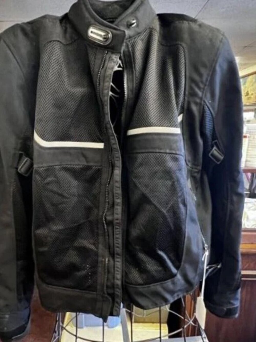 REV’IT Tornado Motorcycle Jacket Black EU 56 Mesh Riding Jacket